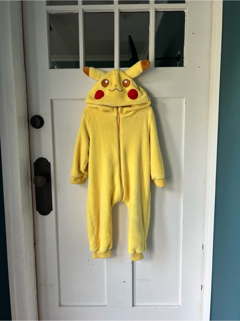 Yellow Pikachu Toddler Jumpsuit Costume 2T-3T